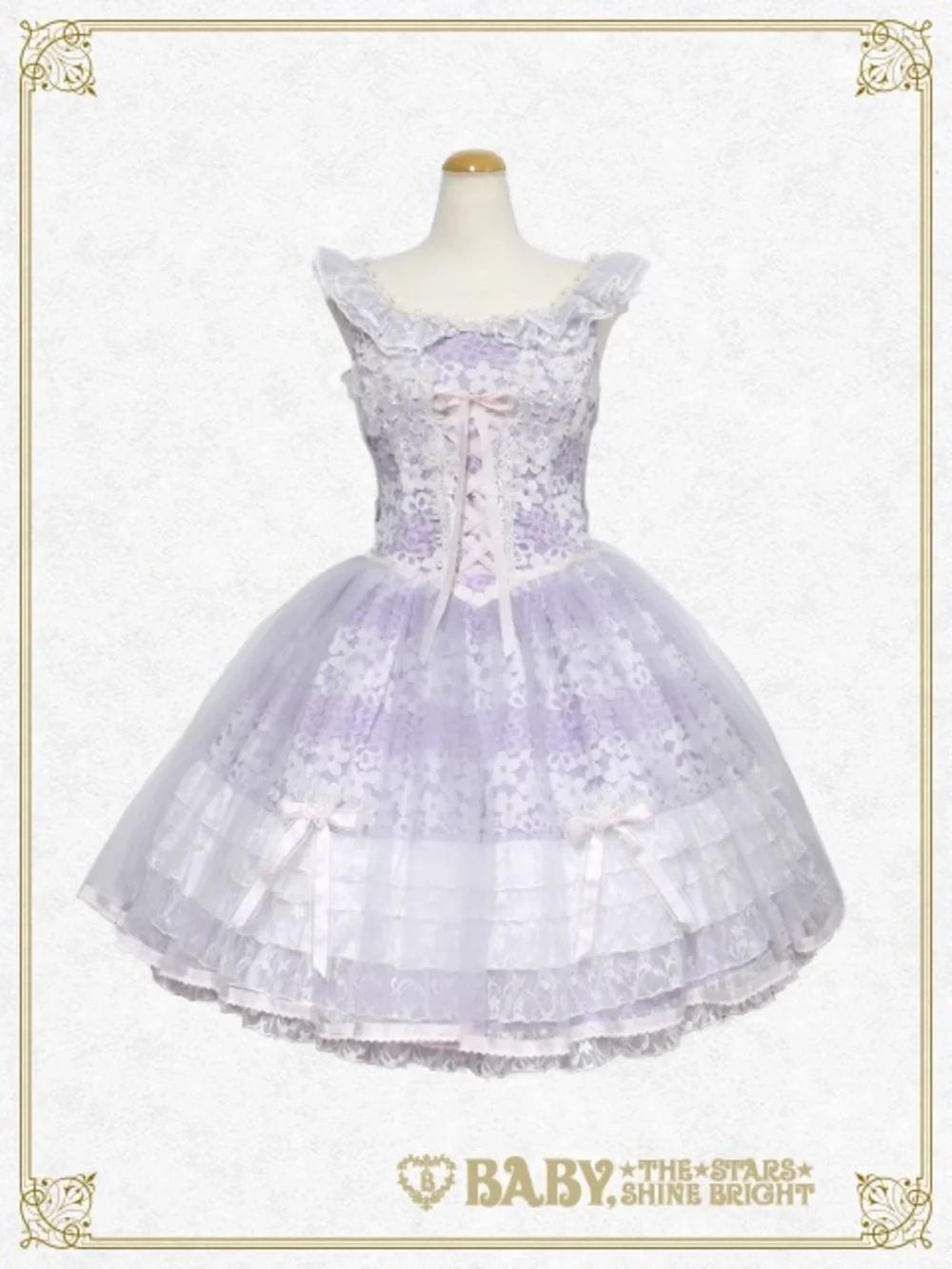 BABY THE STARS SHINE BRIGHT Fairy Floral Canon JSK Lavender Lolita Dress